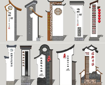 岚皋美丽乡村标识标牌有哪些分类？